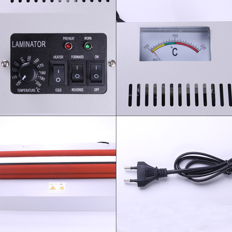 User-Friendly A4 Size Roller Desktop Cold and Hot Laminator with Metal Construction