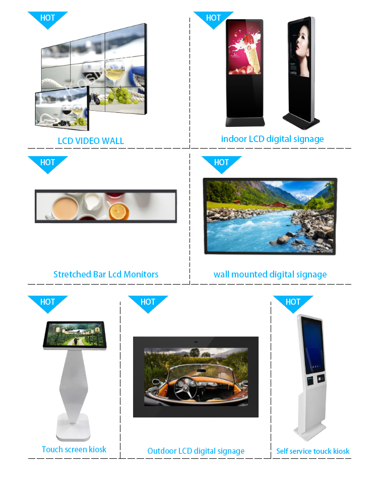 High Definition LCD Video Wall Display , Indoor Narrow Bezel Seamless LCD Wall