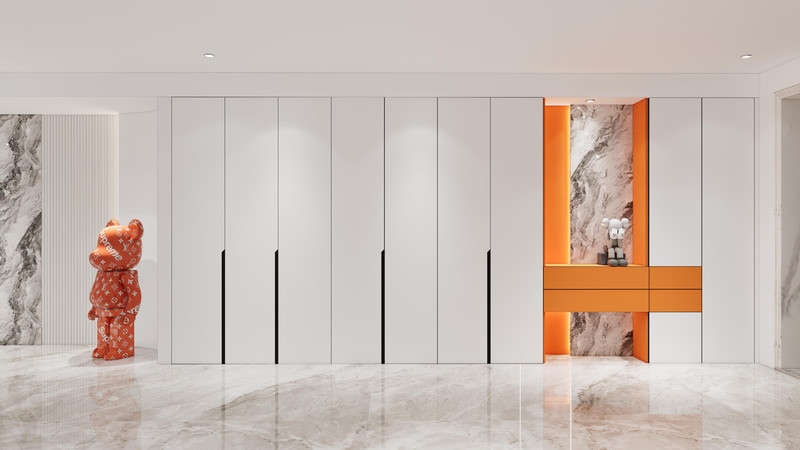Custom Orange And Hanyu White Basement Storage Solution Stainless Steel