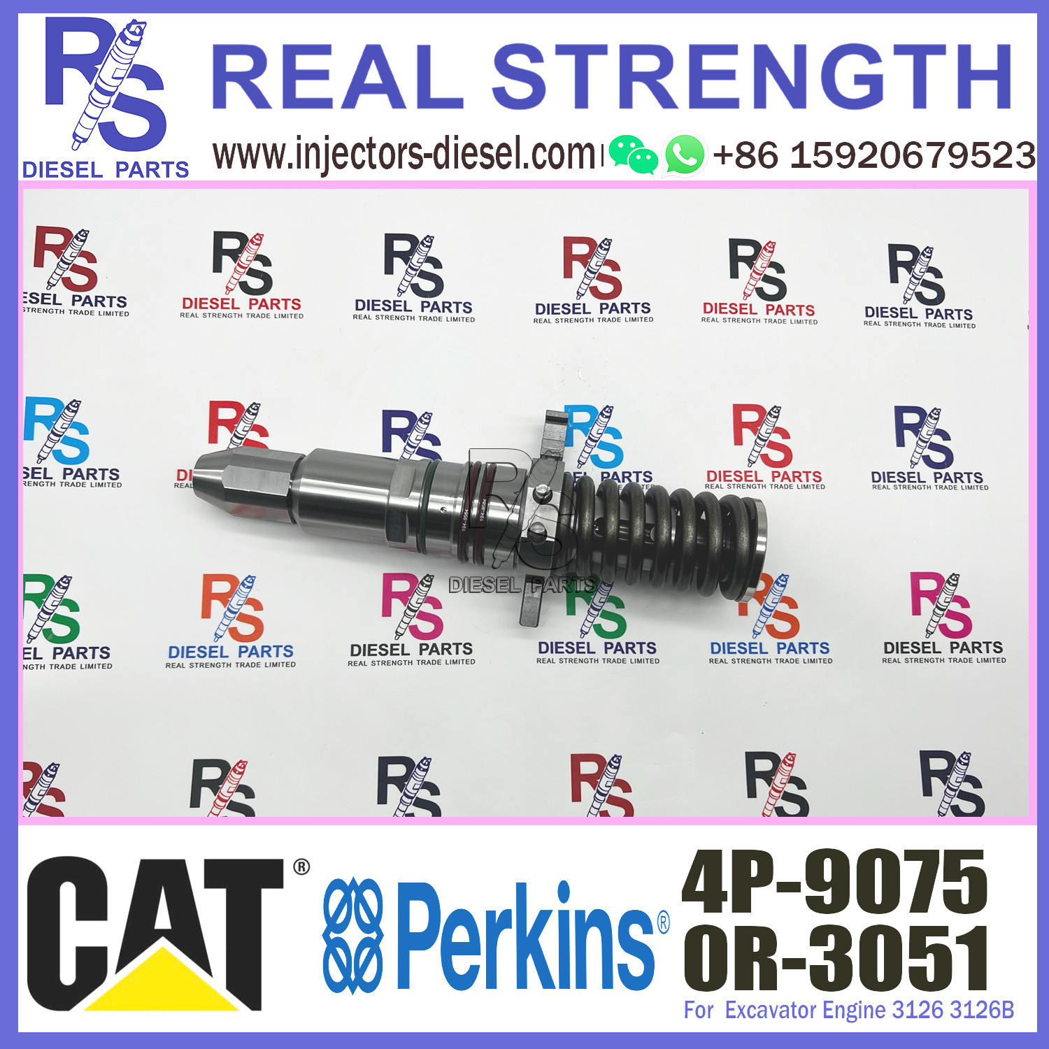 4P9075 4P-9075 0R3051 0R-3051 Auto Spare Parts Injector for 3508 3512 3516 Engine