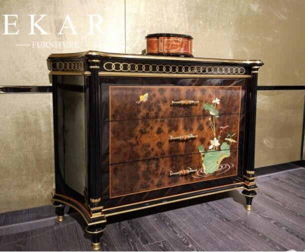 Luxury Vintage Living Room Furniture Wooden Storage Cabinet TF-029