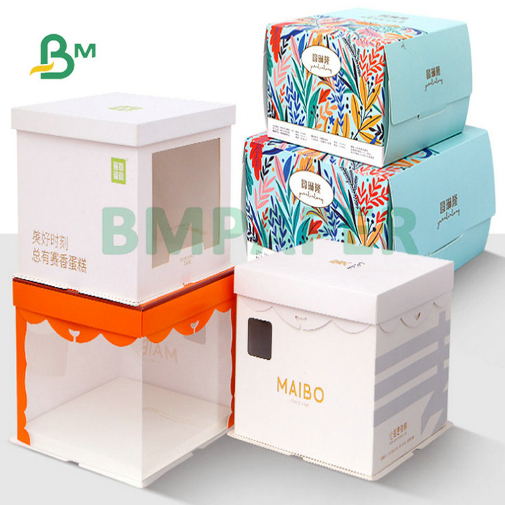 High Pulp White FBB Food Grade Ivory Board 210g 250g For Cake Packing 