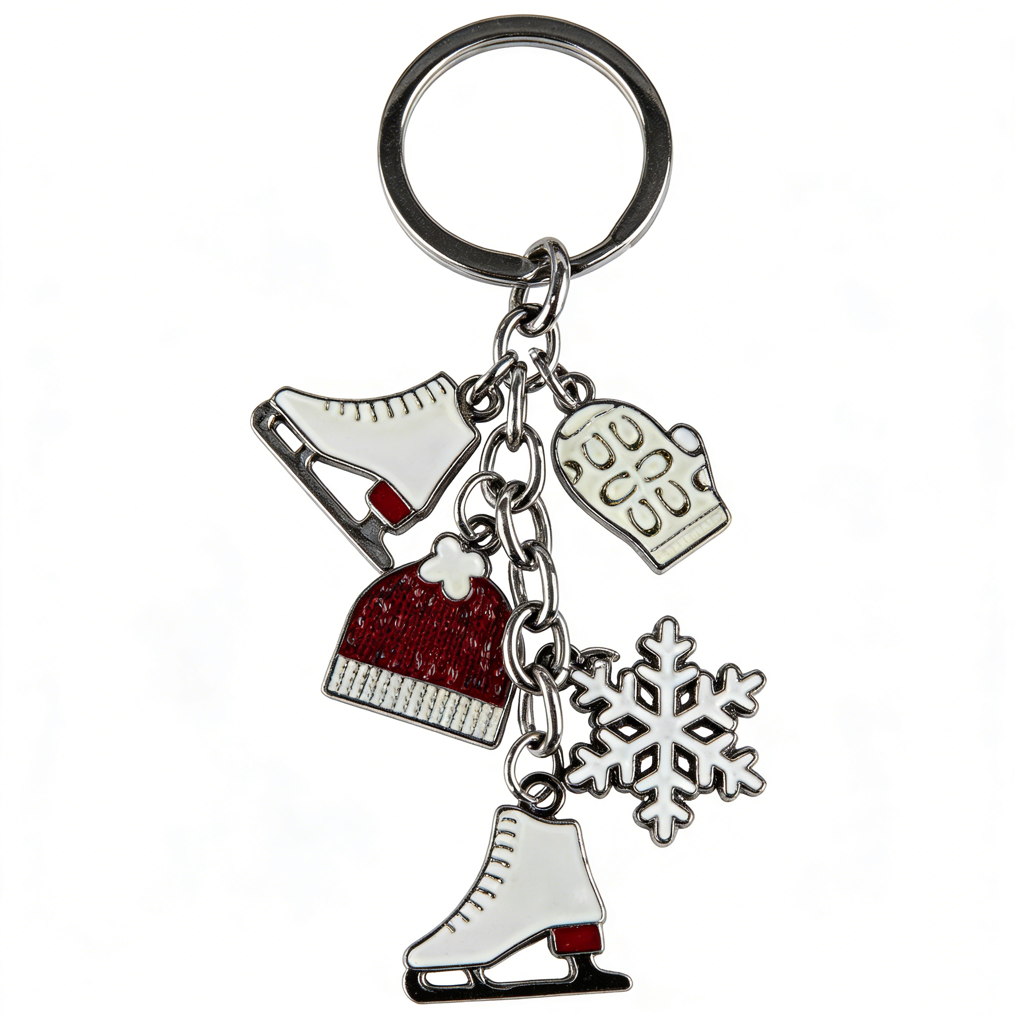 Custom metal keychain with 3D die casting and zinc alloy construction
