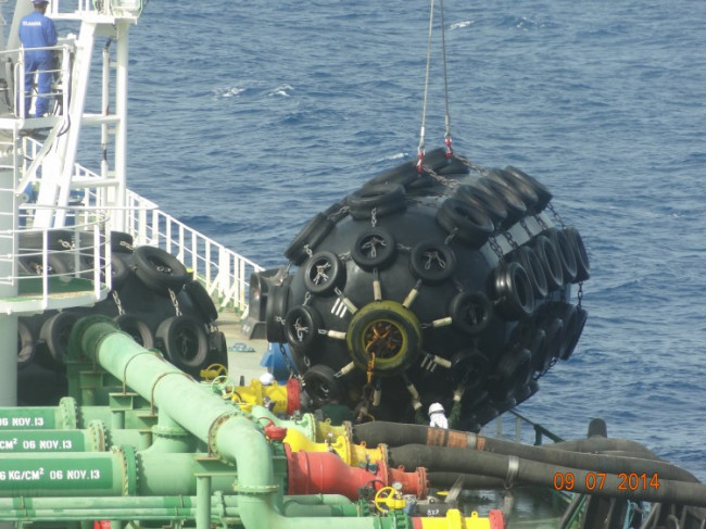 Marine Part Boat Pneumatic Yokohama Rubber Fender Initial Pressure 50kpa
