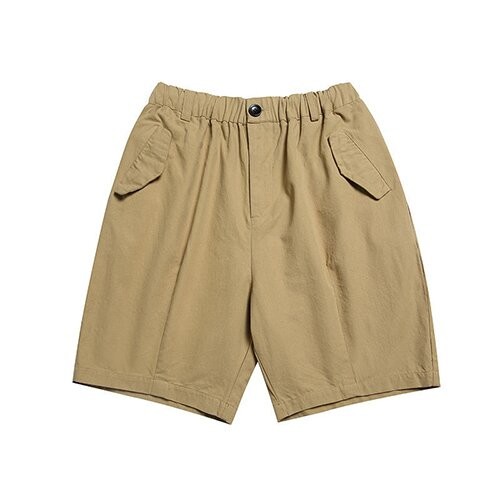 OEM maufactory Summer men's solid color front bag shorts loose straight tube work pants