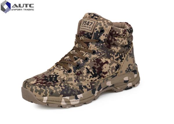 Rubber Military Tactical Shoes , Military Desert Boots US Woodland Air Mesh