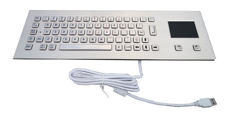 IP65 Panelmount Waterproof Vandal-proof Stainless Steel Industrial Computer Keyboard With Touchpad For Harsh Environment