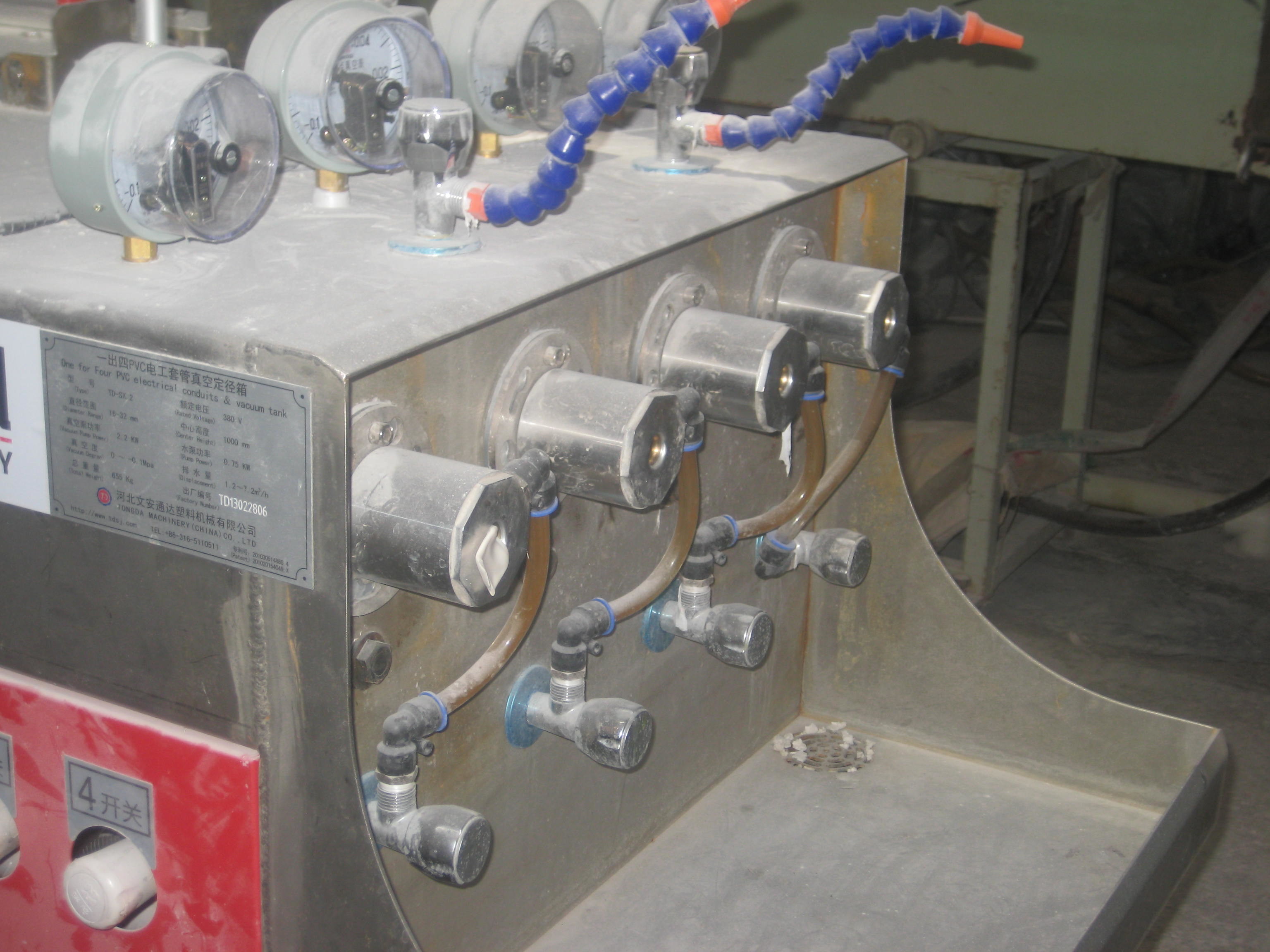 Four Strand PVC Pipe Making Machine Four Cavity PVC Pipe Extrusion Line