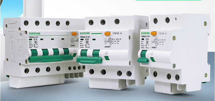 RCCB 2P Overcurrent SCB8LE RCBO Circuit Breaker