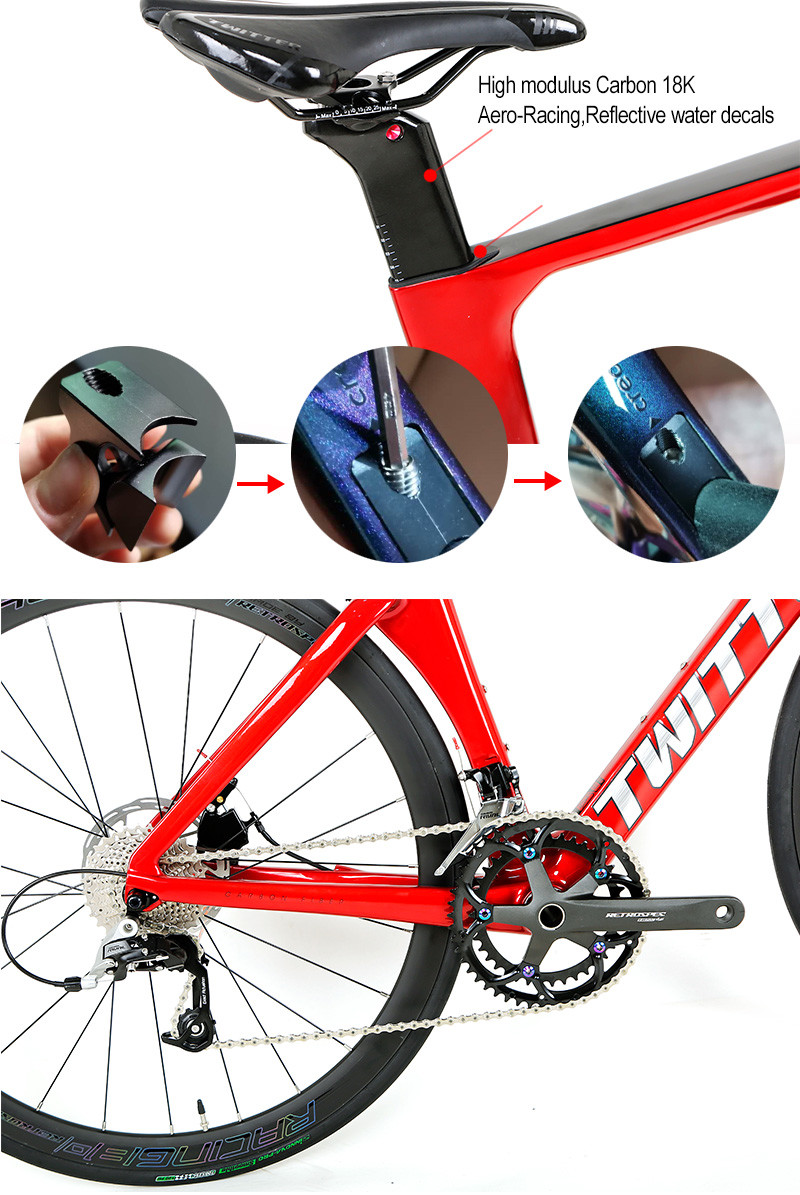 SRAM RIVAL 22 Carbon Fiber Road Bike 700x25C Integrated Handlebar