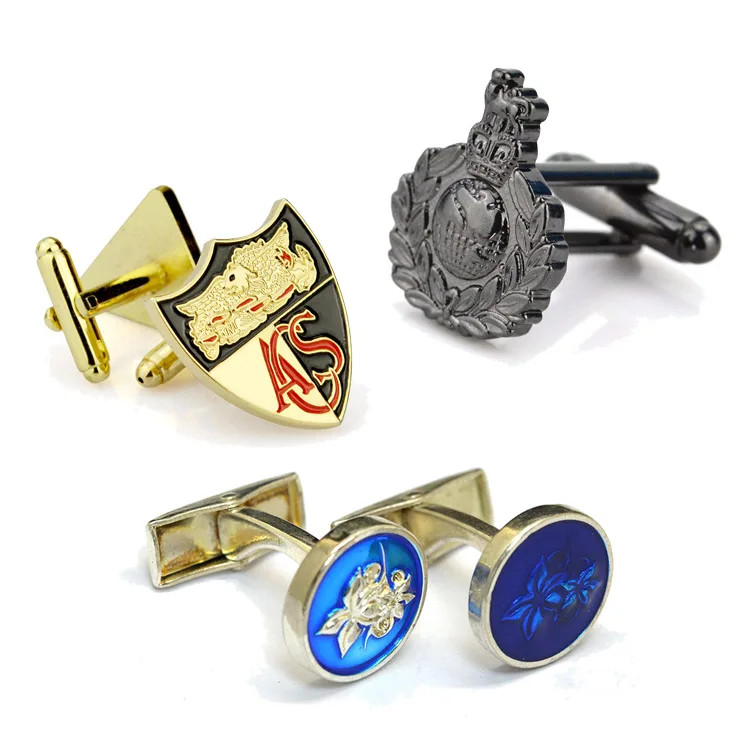 Mens Accessories Handmade Silver Personalized Cufflinks For Groomsmen