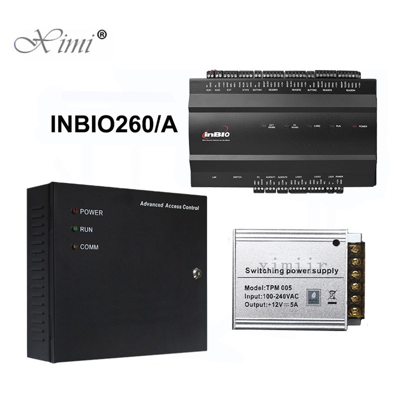 2 Doors Inbio260 Card Biometric Access Control Board Door Access Controller