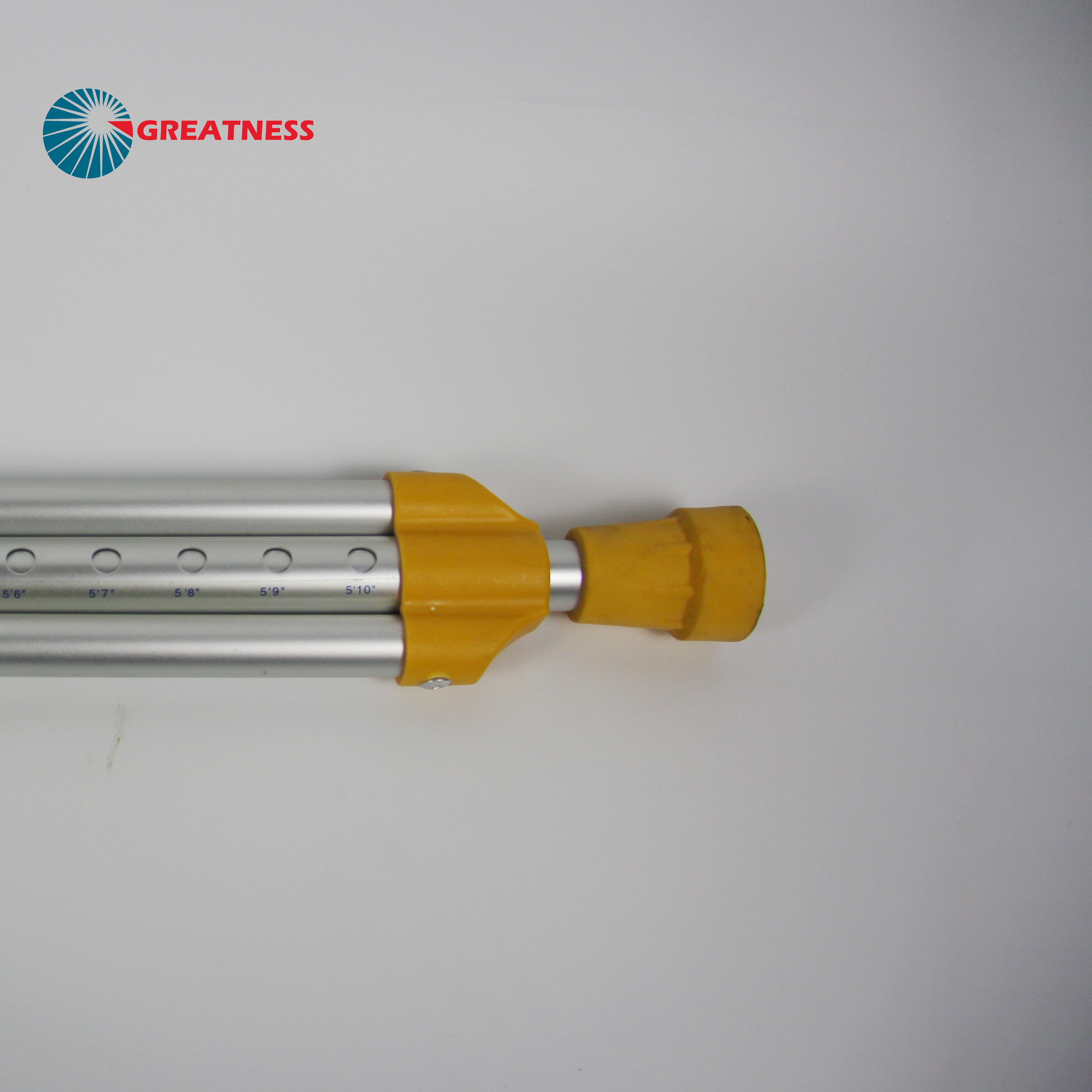 Multi Size Adjustable Aluminum Axillary Crutch Matte Finish
