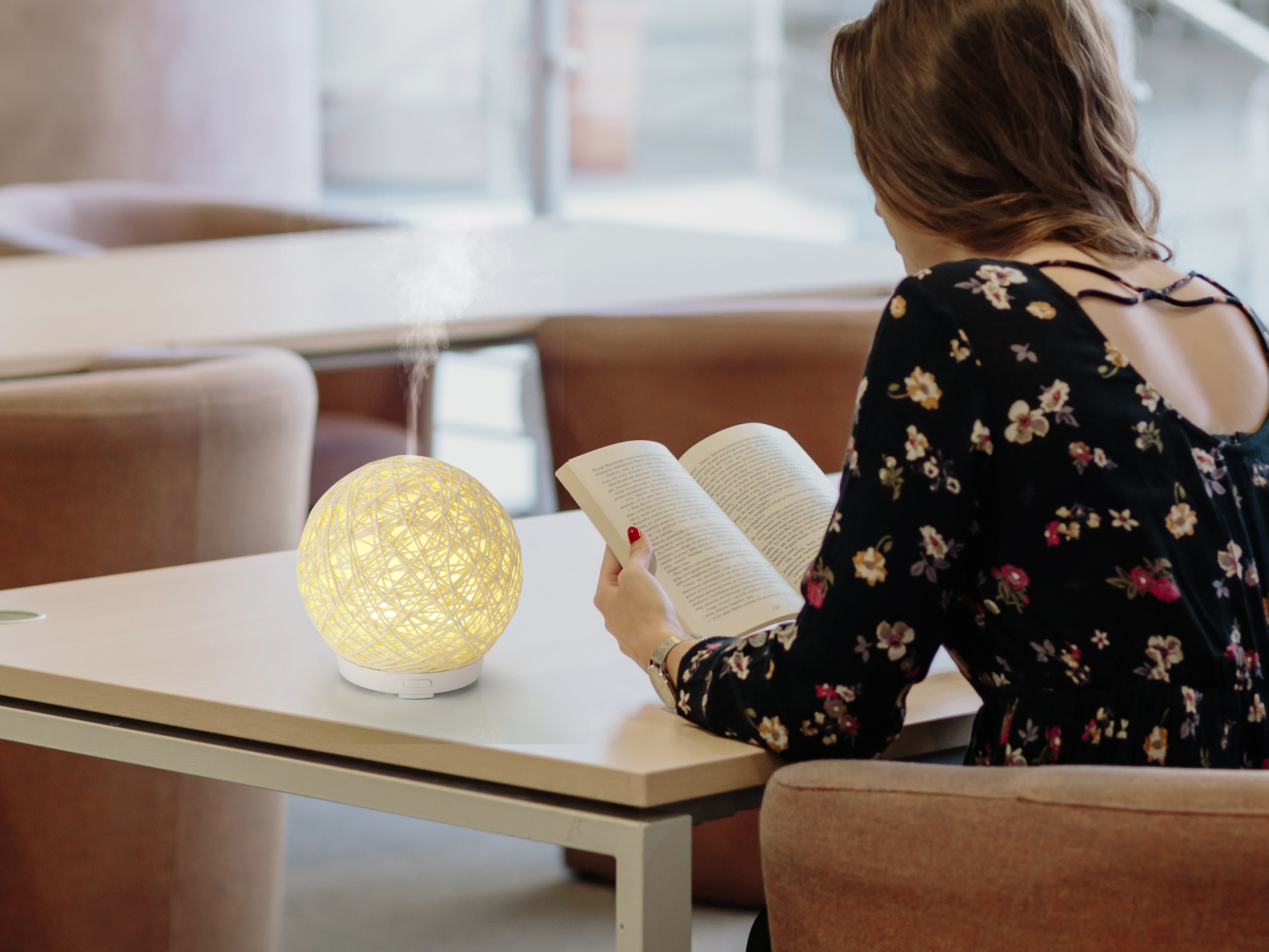 Rattan Ball USB Essential Oil Aroma Diffuser Handcrafted Portable For Home Decor