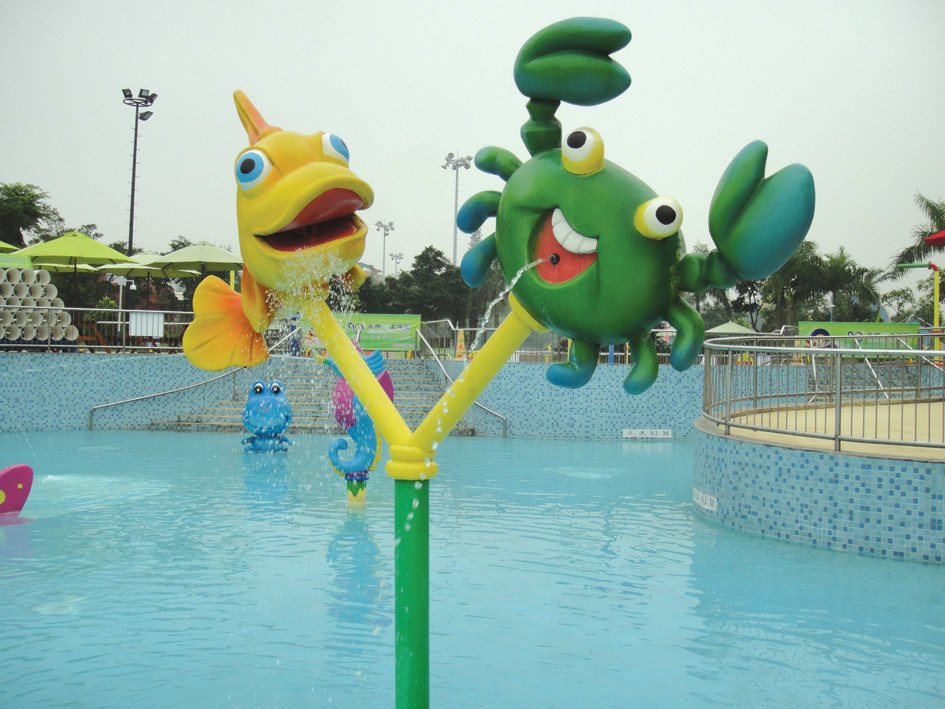 Funny Kids Amusement Water Splash Park / Outside Water Games