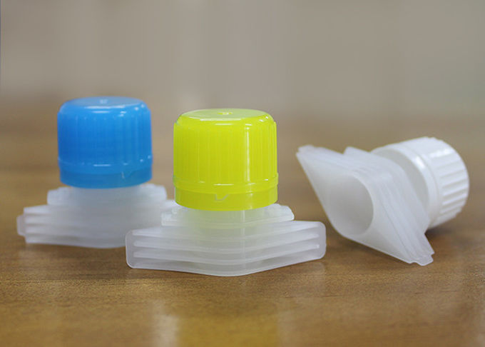 16mm / 18mm Non Spill Plastic Pour Spout Covers For Clay Paste Package Bags