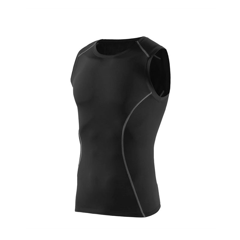 Fitness Suit Quick Drying Mens Sleeveless Vest Sports Sleeveless Tight Basketball Training
