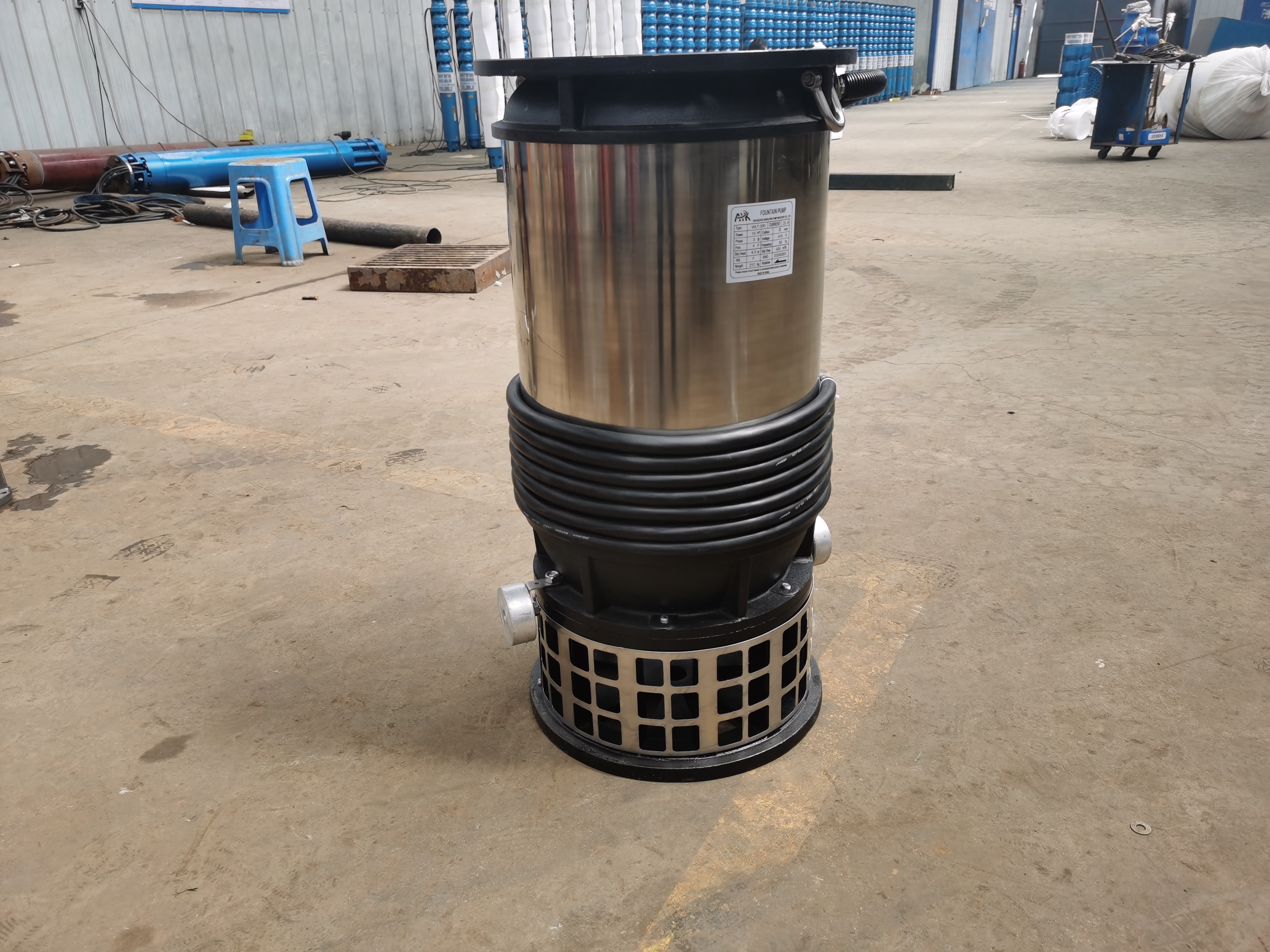 IP68 Protection Of Super Flow Drainage Environmental Cast Iron Pump