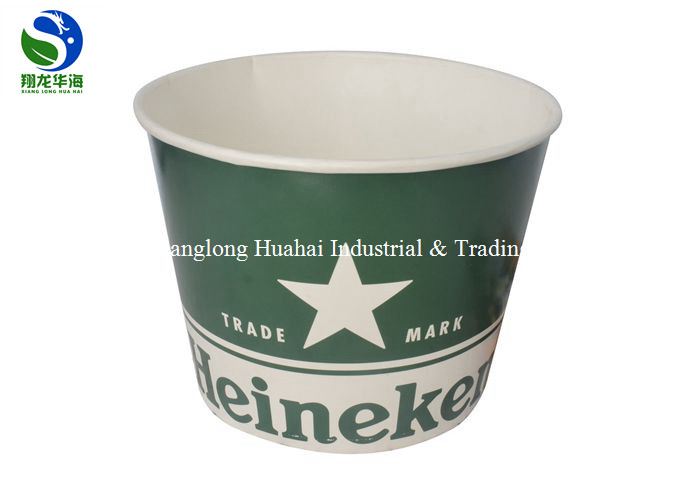32oz 48oz 65oz 130oz 170oz Custom printed disposable paper bucket with lid fried chicken wings paper bucket for food pac
