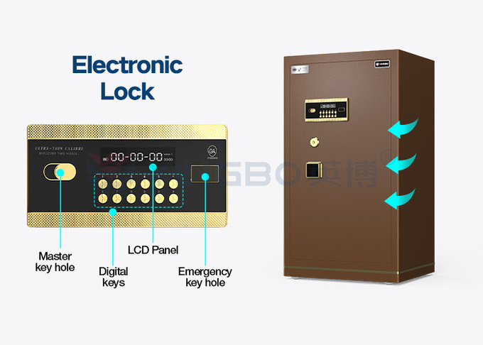 H1000mm Solid Steel Electronic lock Luxury Office Safe Box For Security YB/N7-100