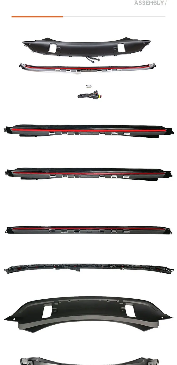 16-21 718 Through Tail Lights For Porsche Cayman Boxster Modified With LED Rear Running Lights