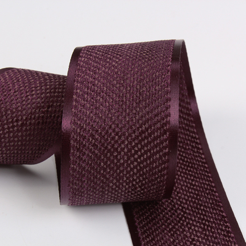 Korea Polyester Cotton Velvet Ribbon 10mm-40mm Green Velvet Wired Ribbon