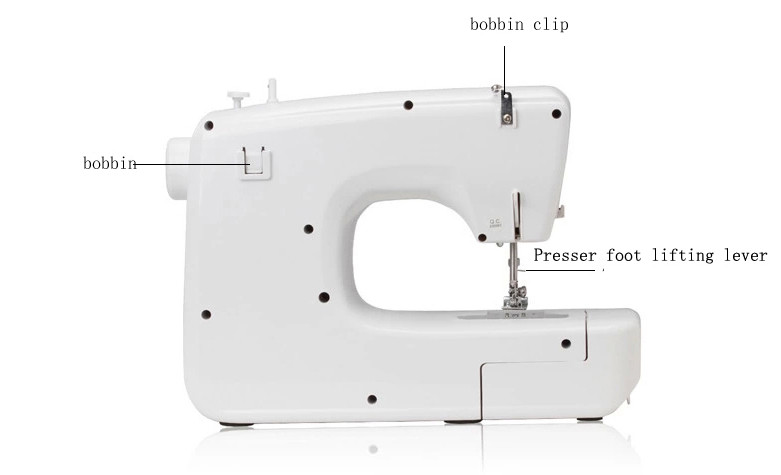 UKICRA Household Mini Sewing Machine Max. Sewing Thickness 0.3-1.8mm for DIY Projects