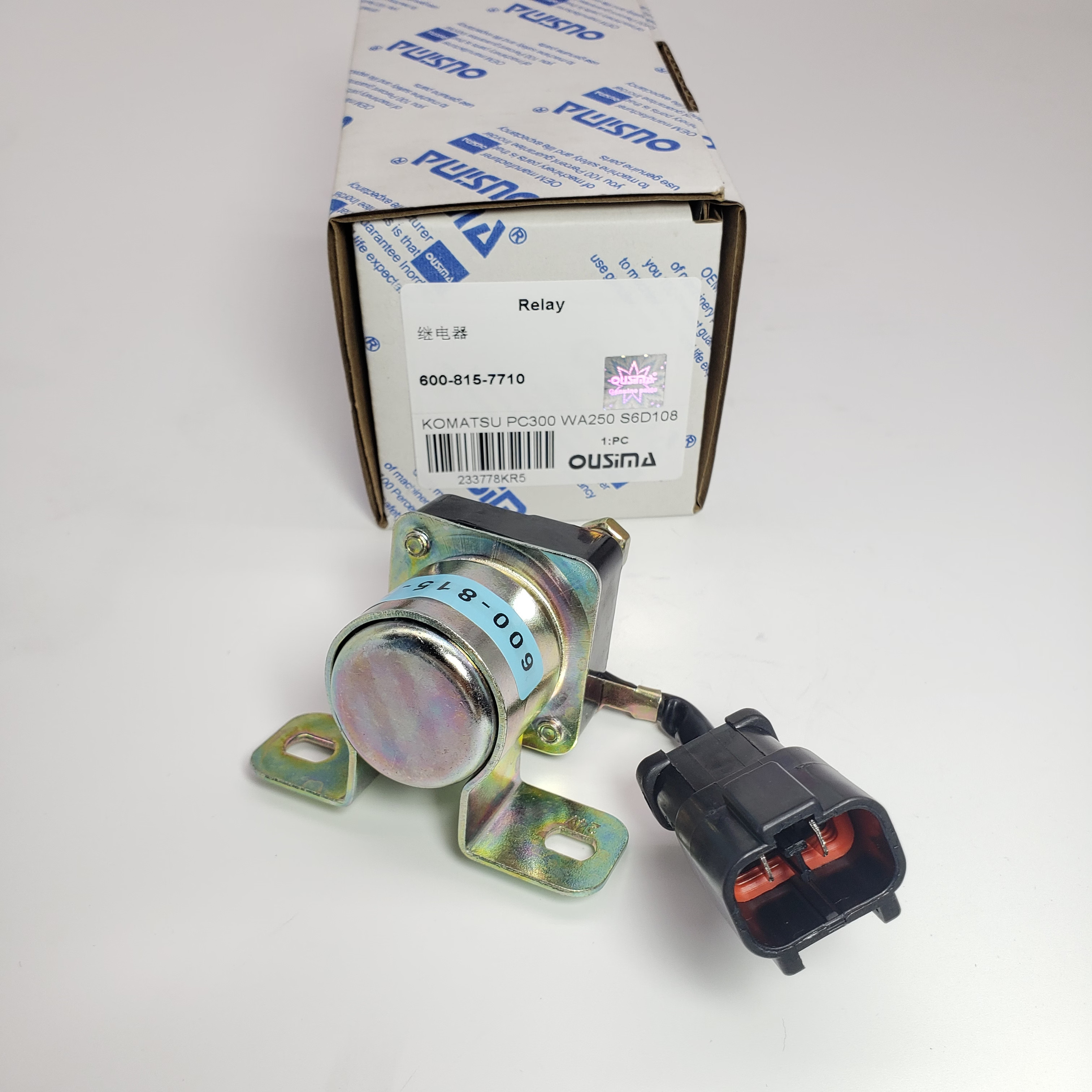 Relay 600-815-7710 For KOMATSU PC300 WA200 6D108 SAA6D108E