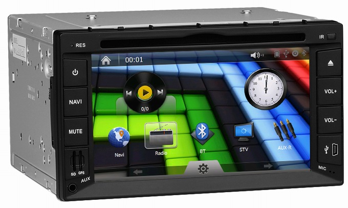 Universal car radio with bluetooth RDS gps smart TV media player OCB-2615