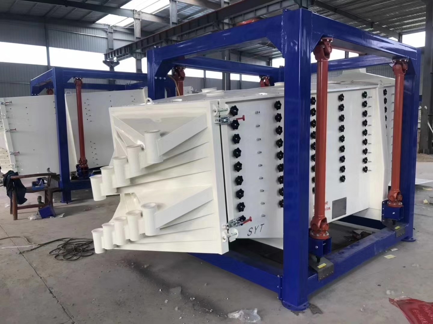 EC-CV-1535 Good quality 1-9Layers vibrating tumbler Abrasive Materials Dry Micro calcite sand sifter screen machine