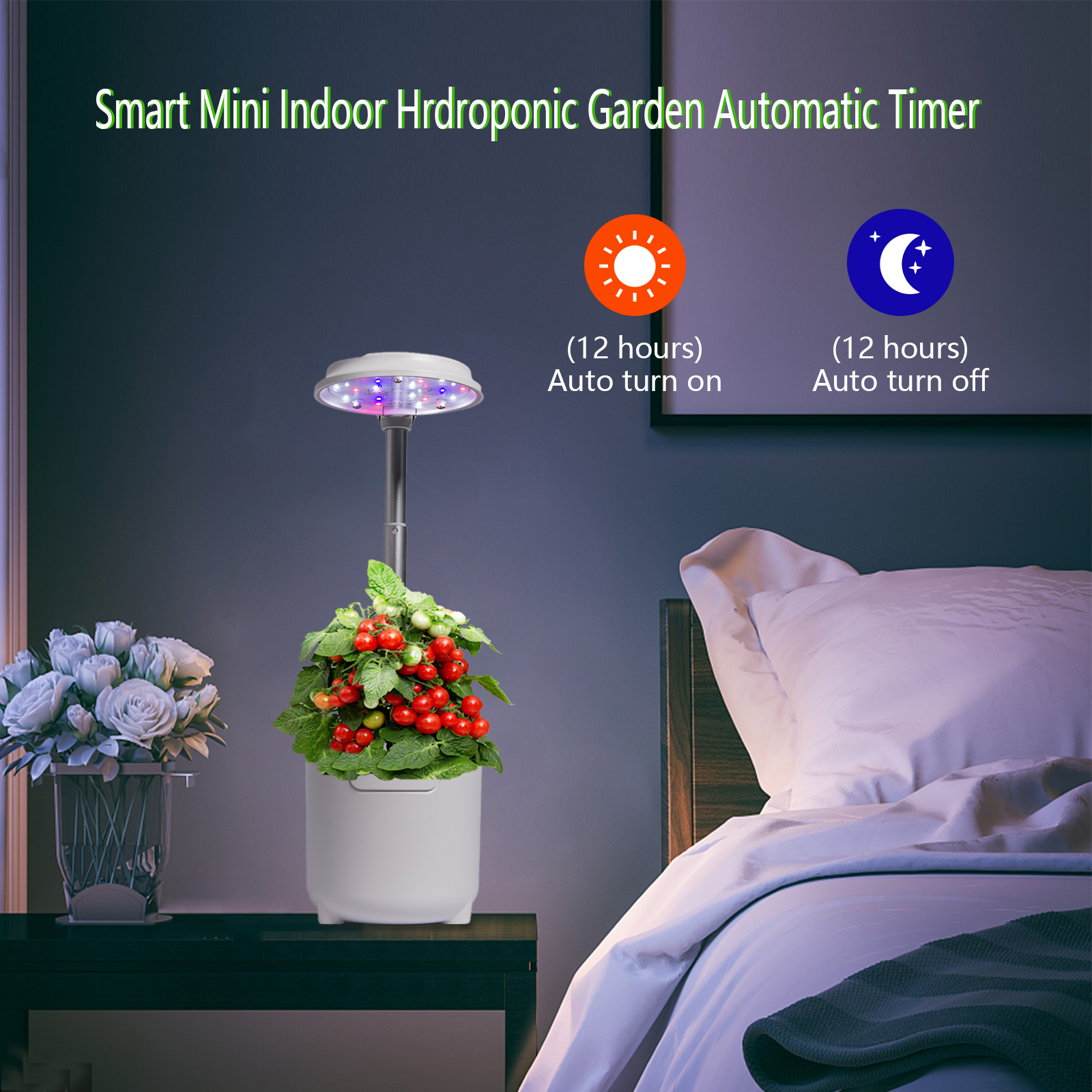 AC90V LED Hydroponic Growing System 0.75L Water Tank For Garden