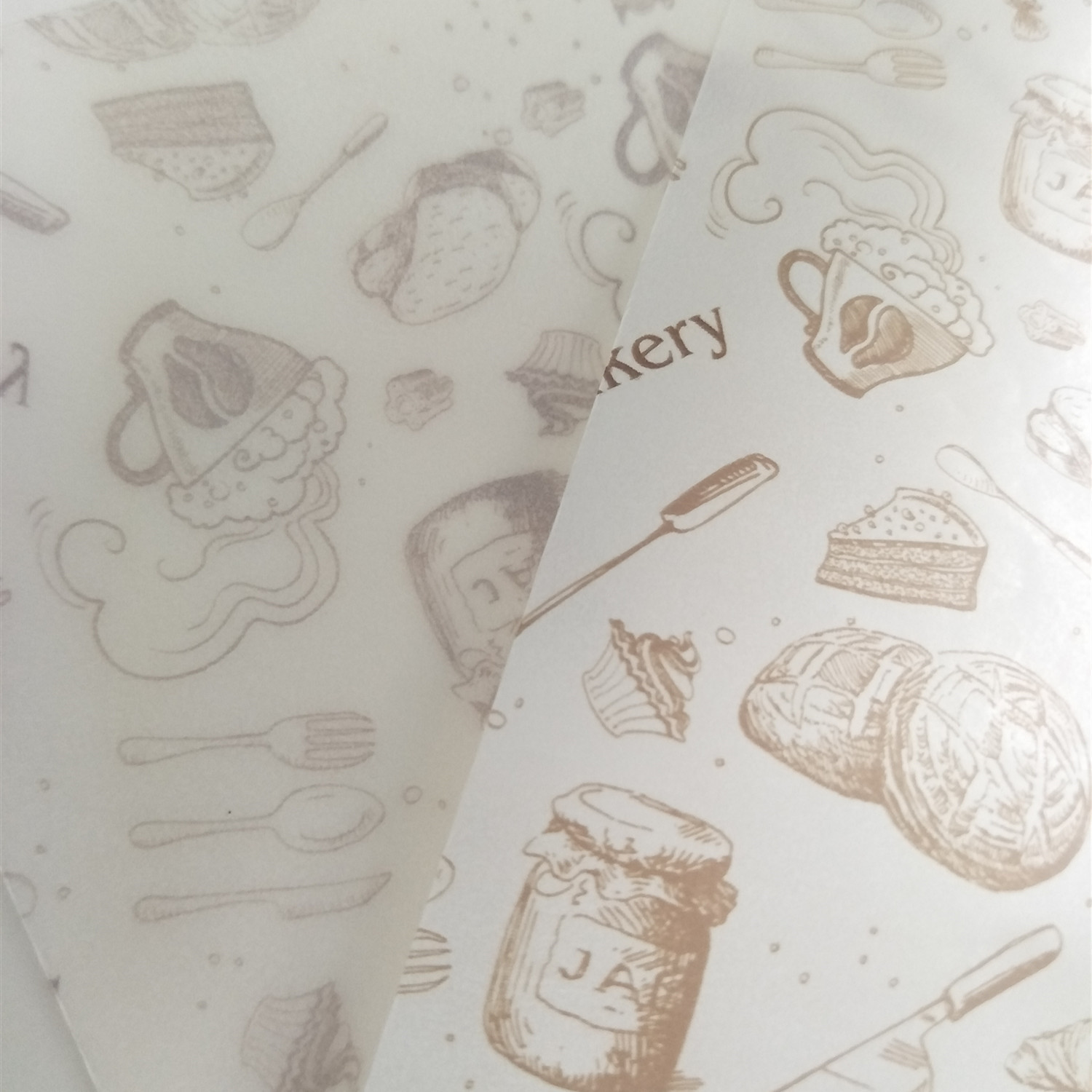 45gsm Unbleached Butter Greaseproof Paper Parchment Cheese Wrapping Paper