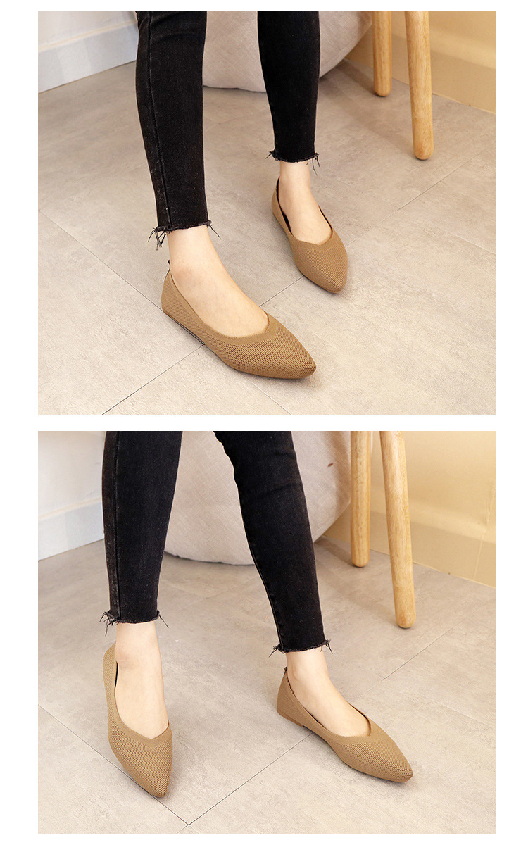 Soft Soled Woven Shoes 2022 Breathable Simple Flat Shoes Women'S New Style