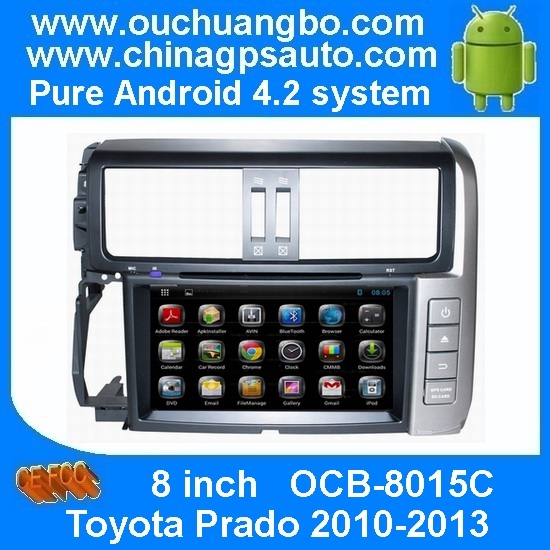 Ouchuangbo Pure Android 4.2 Auto DVD Bluetooth Navi Multimedia Radio System for Toyota Prado 2010-2013 OCB-8015C