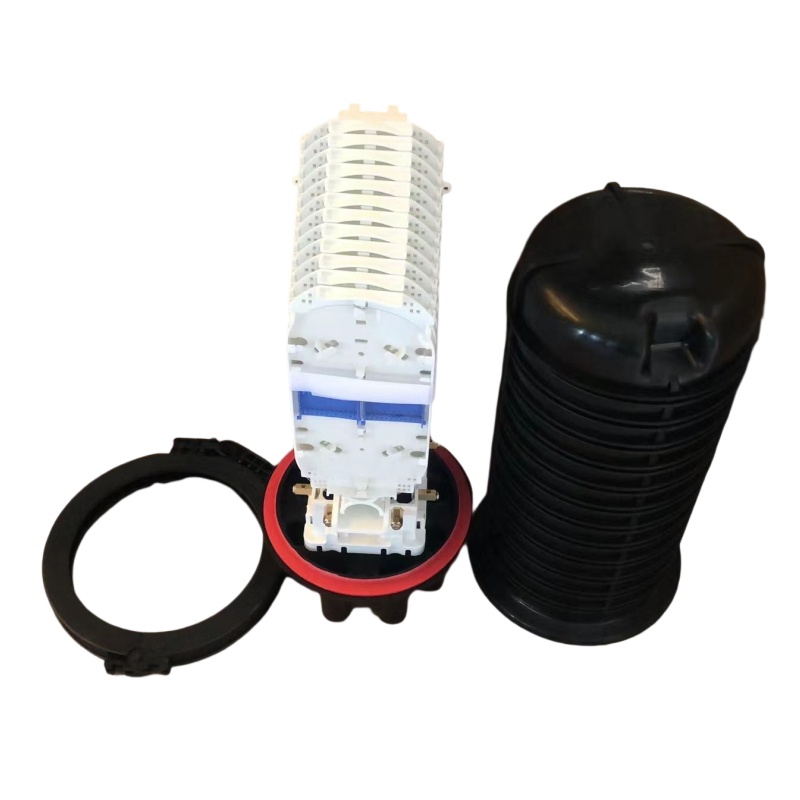 Max 288 Cores Fiber Optic Splice Closure Dome for 1 Input 8 Output FTTH Junction