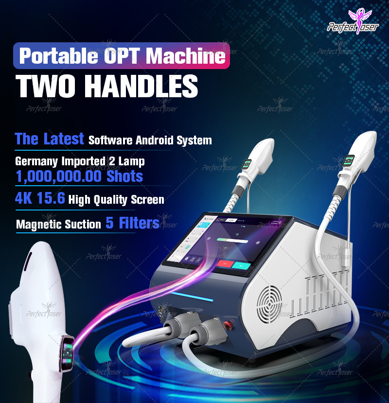 Skin Rejuvenation IPL Laser Hair Removal Machine 1300nm 550nm 500nm Wavelength