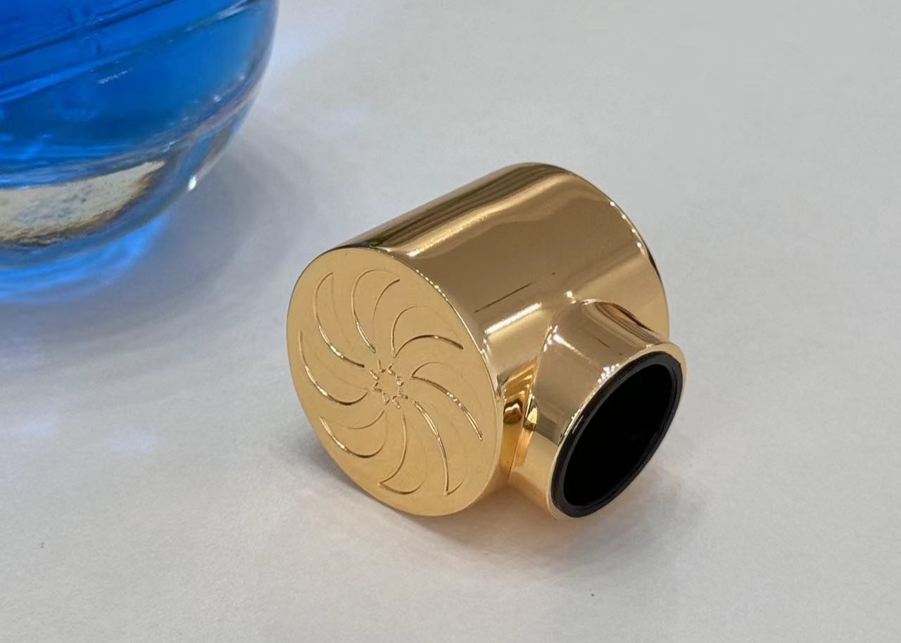 Zamak Irregular Shaped Metal Perfume Cap Zinc Alloy Glass Perfume Bottle Tops
