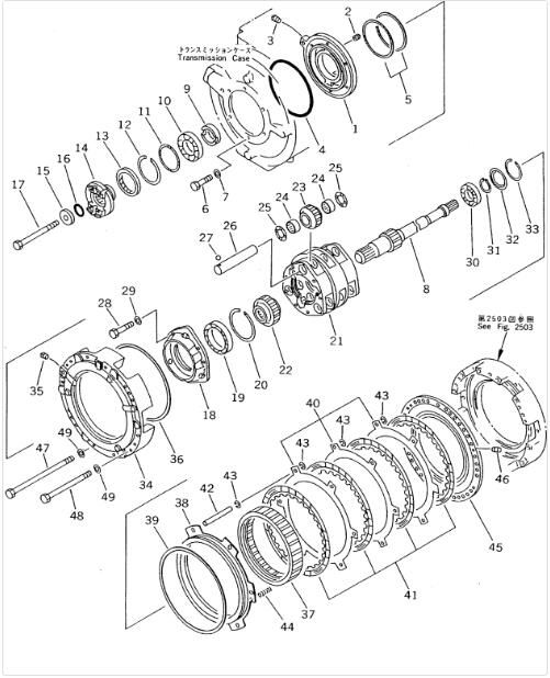 175-15-42322 1751542322 Carrier For Komatsu D135 D155 Bulldozer Transimission 0
