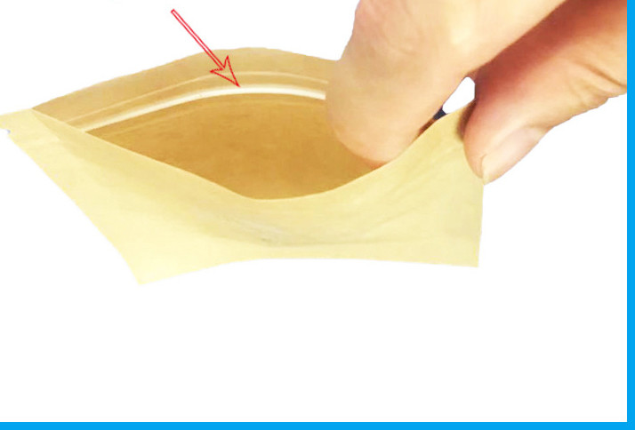 Compostable Biodegradable Zip Lock Pouches PBAT PLA Composite 3 Side Sealed