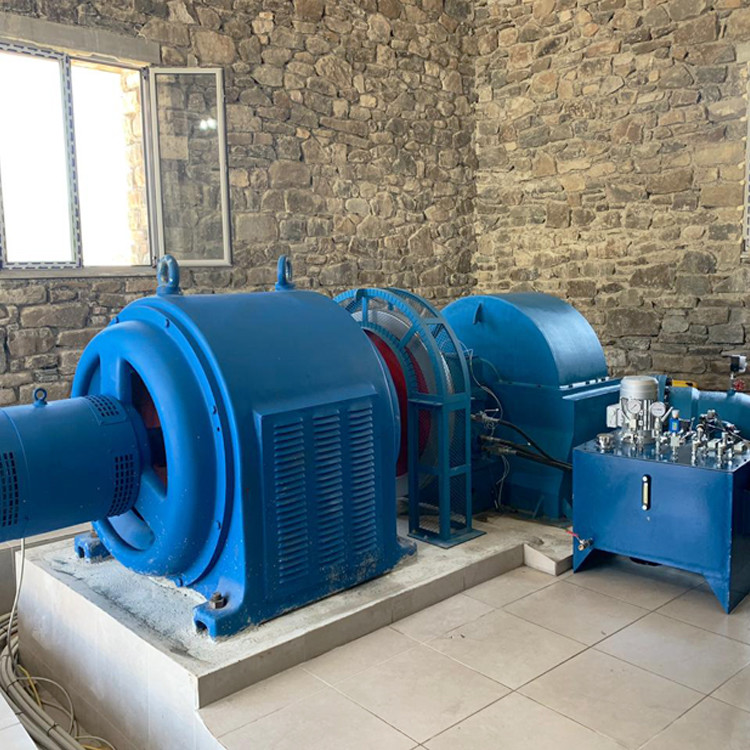 600kw Inclined Turgo Hydro Generator , Small Water Turbine Generator 75-1000 Kw