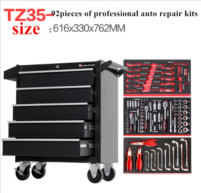 5 Drawers 0.6mm To 1.2mm Mobile Tool Cabinets ODM