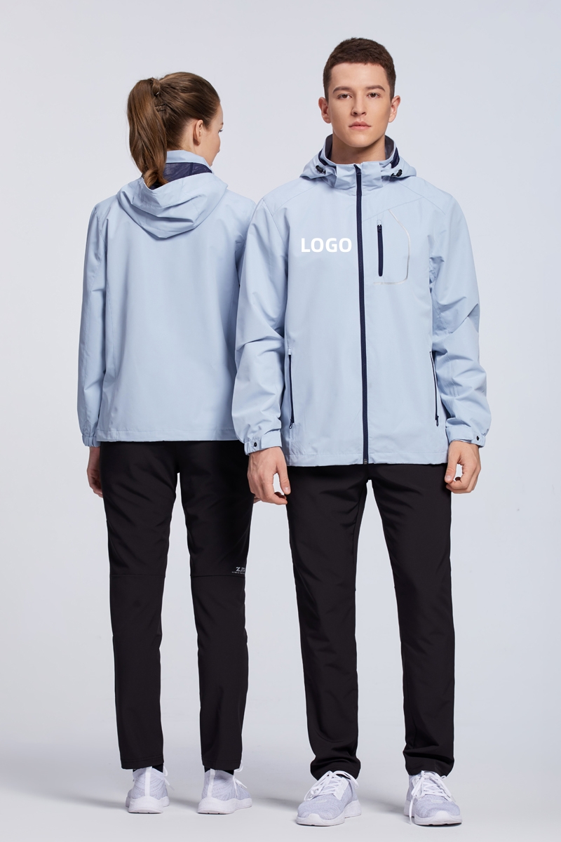 Men Warm Autumn Down Jacket Long Sleeve Waterproof With Hoodies