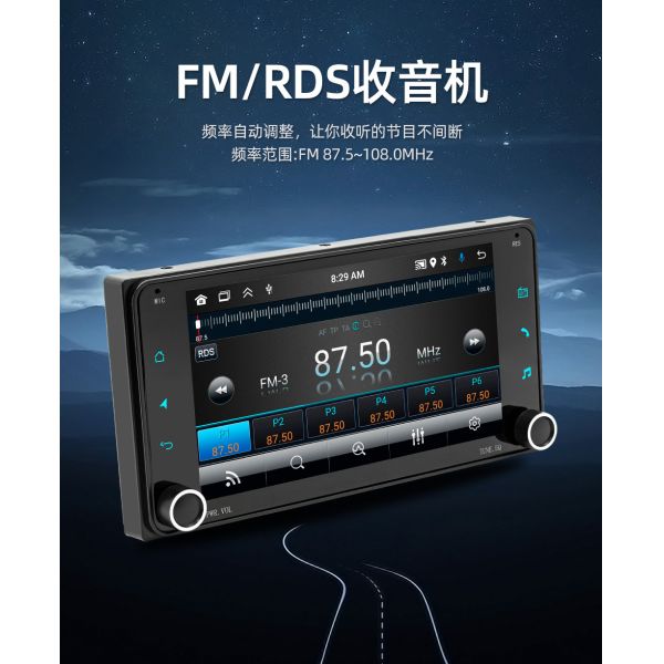 Creatall 7-Inch Android Car GPS Navigation Dashboard All-In-One Central Car for DVD Wireless BT CarPlay Exclusive for Touch