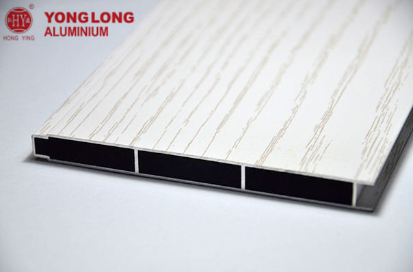 Customizable Wood Finish Aluminium Profiles 6063-T5 Kitchen Cabinet Skins Wood Color