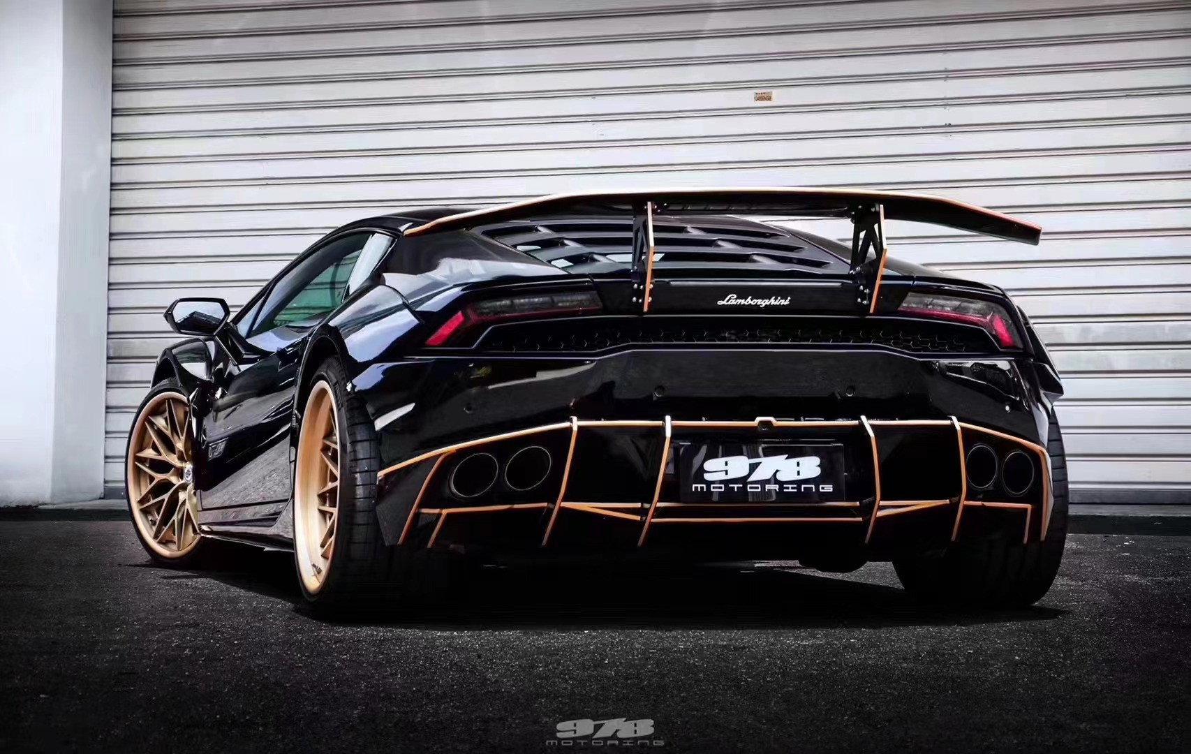 For Lamborghini LP580 LP610 Carbon Fiber Widebody Kit LP580 LP610 Upgraded PD-style Front and Rear Bumper Spoiler Widebody
