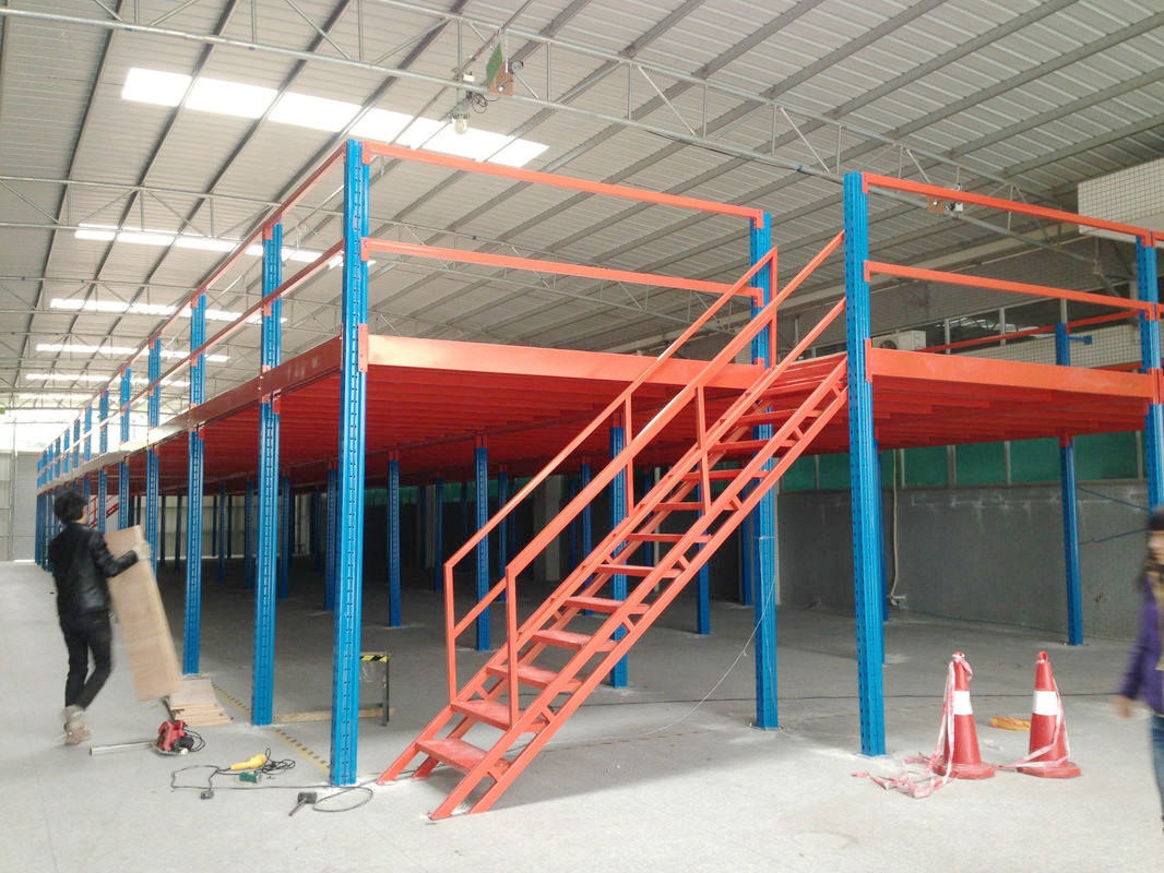 Prefabricated Heavy Duty Metal Mezzanine Shelving System Installing A Mezzanine Floor