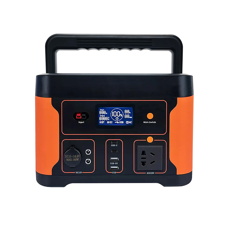 Lithium Portable Power Station Battery 600W AC DC Output With Solar Charging