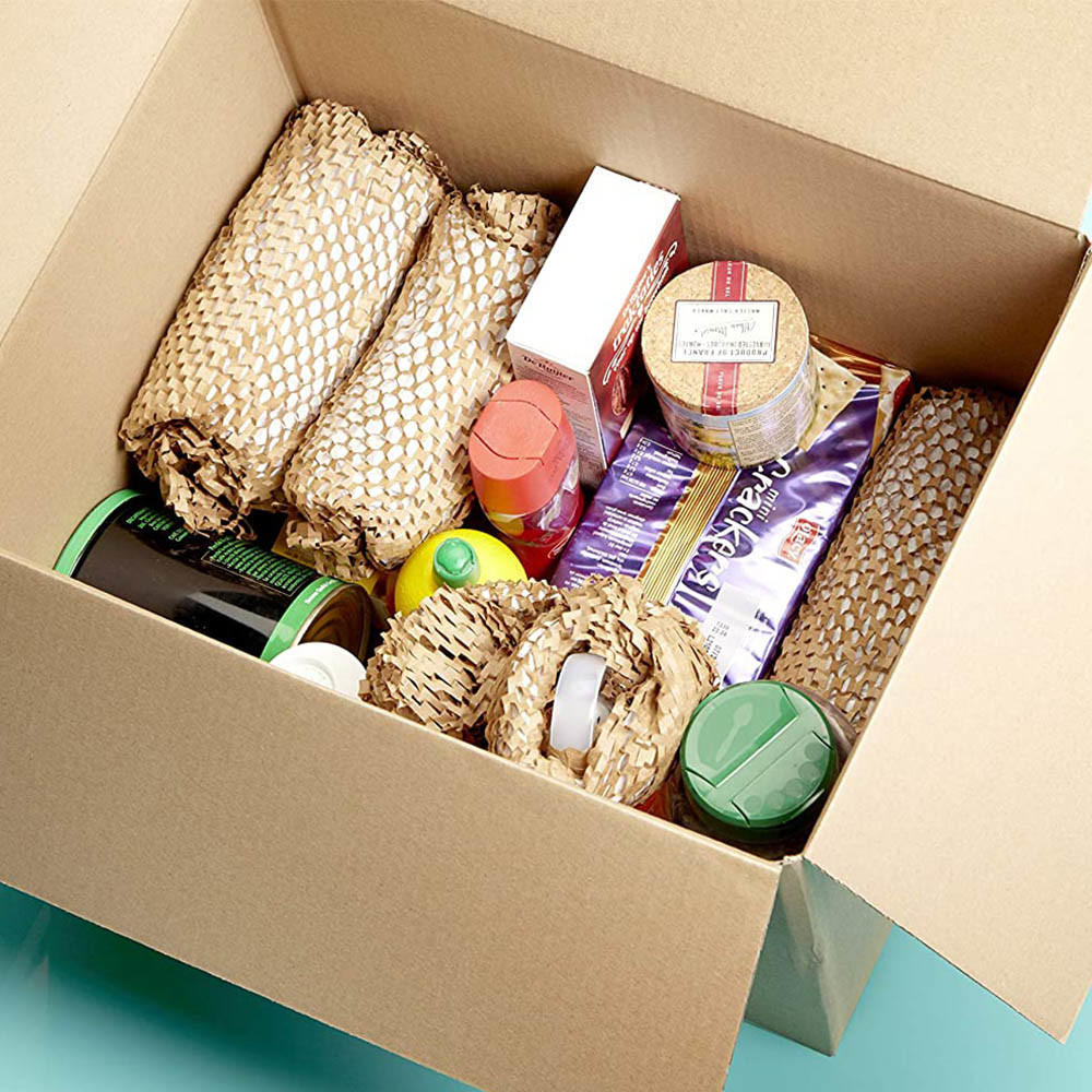 Square Cushioning Honeycomb Eco Wrapping Paper For Packages