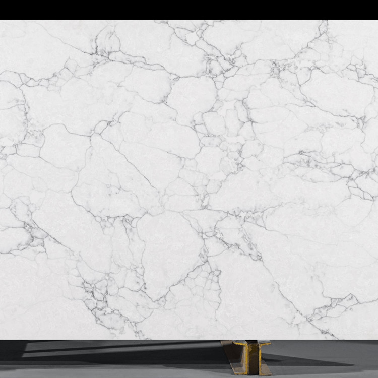 Calacatta White Quartz Countertops Slab Quartz Stone Slab 3200*1600mm For Counter Tops