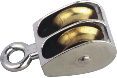 Rigid Eye Pulley Zinc Alloy Double Wheel Fixed Eye Pulleys Lifting Pulley Block Die cast pulley